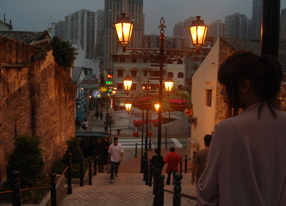 Arriving at Night, Taipa Macau Old Town, Portuguese Colonial Area, SE Asia