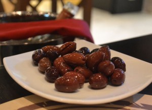 Kalamata Olives at Mille Malle Kalamata Olives at Mille Malle, Wine Connection in Sukhumvit, Bangkok, Thailand