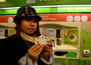Metro tickets, London to Paris by Eurostar, Montparnasse Station