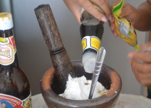 Mixing Ingredients, Shopping at Fresh Markets in Thailand, Asia