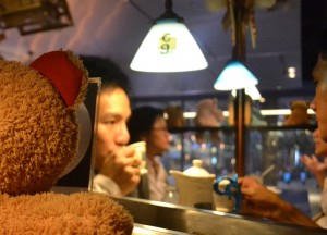 Gay Couple Sipping Tea, Mr Jones Orphanage Bangkok, Siam Centre, Thailand