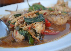 Pla Pad Cha Spicy Fish, Laem Hin Seafood Restaurant, Phuket, Thai Food