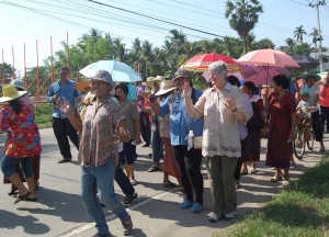 Mum Dancing at Monk Ordination Mum Dancing at Monk Ordination, Isaan Tours and Phanom Rung Thailand