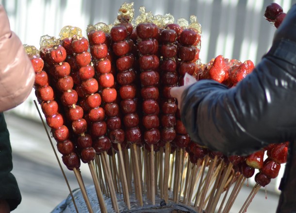 Candied Haw Vendor Forbidden City, Tourist Scams in Beijing China