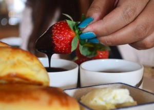 Strawberry in Chocolate Dip, Cameron Highlands Resort, Malaysia