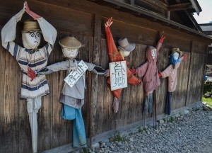 Scarecrows, Travel to Shirakawa-go Unesco Village in Spring
