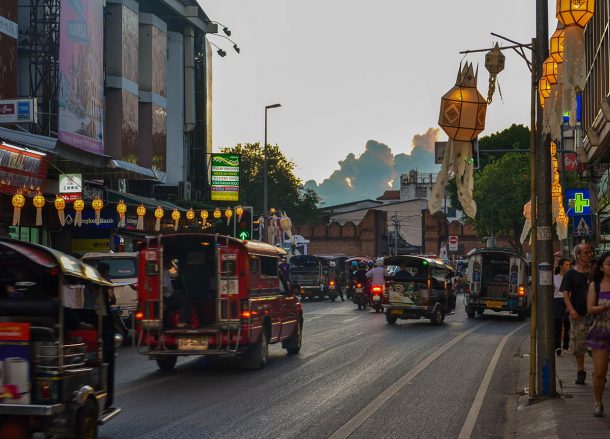 Songtaew Taxis, Living in Chiang Mai Northern Thailand