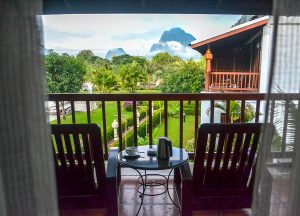 Balcony Views, Luxury Vang Vieng Hotel Riverside Boutique Resort Spa