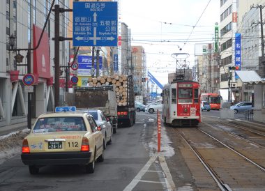 Tram to Goryōkaku, tourist attractions in hakodate hokkaido japan