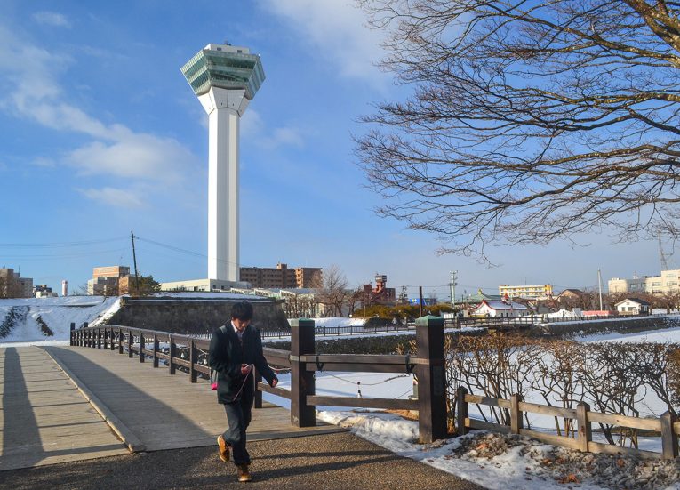 Goryōkaku Tower. tourist attractions in hakodate hokkaido japan