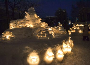 Angry Birds, Travel to the Otaru Light Festival in Hokkaido Japan on JR Pass