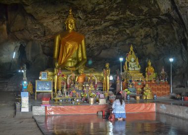Krasae Cave Temple, Day Trip Bangkok to Kanchanaburi Tour, Thailand