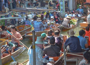 Damnoen Saduak, Day Trip Bangkok to Kanchanaburi Tour, Thailand