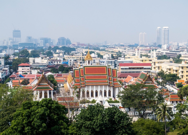 Views from Wat Saket Golden Mount Things to do in Bangkok Thailand