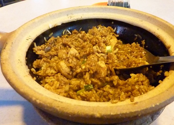 Claypot Chicken Rice on Jalan Alors