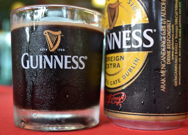Extra Strong Guinness Eating Malaysian Food