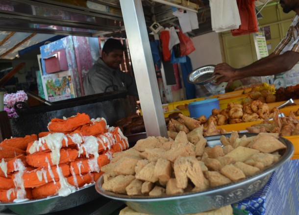 Indian Malay Street Food Eating Malaysian Food
