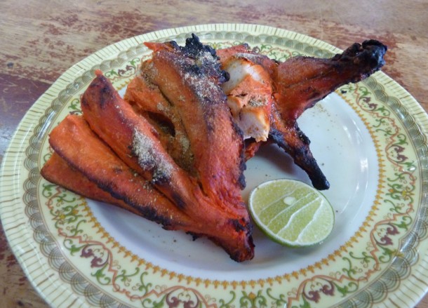 Tandoori Chicken in Langkawi Eating Malaysian Food