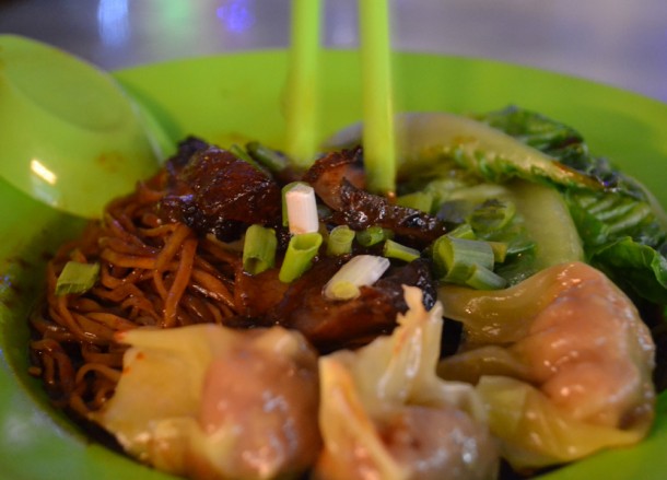 Won Ton Mee in Georgetown Penang, Eating Malaysian Food