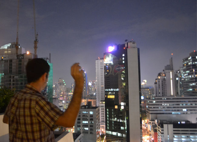 Rooftop, Throwing Fun Snaps from Skyscrapers, Bangkok, Southeast Asia