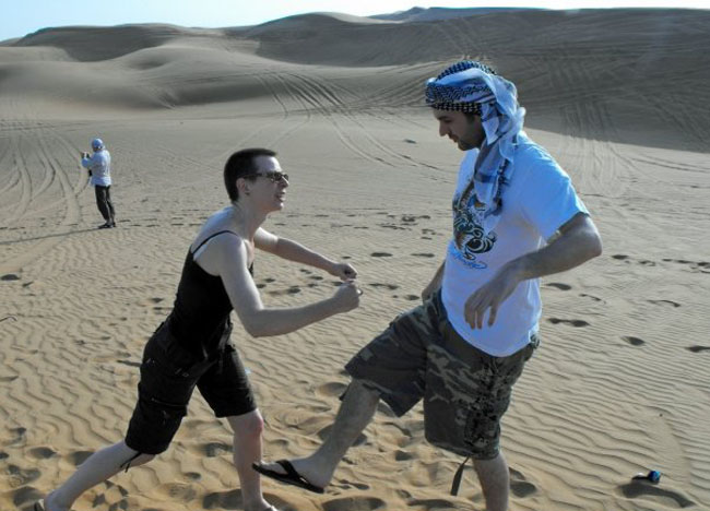 Travelling with Mum - Extreme Adventures with Mum - Dubai Dune Bashing