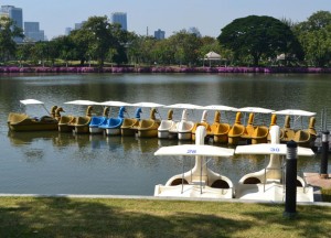 Peddle Boats, Benjakiti Park Bangkok, Park Life in Southeast Asia