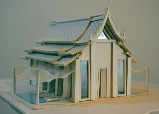 Cardboard Temple, Contemporary Thai Temple Design, Southeast Asia