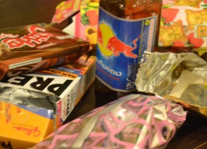 Thai Snacks. Prets, Spingle, Red Bull in Bangkok, Southeast Asia