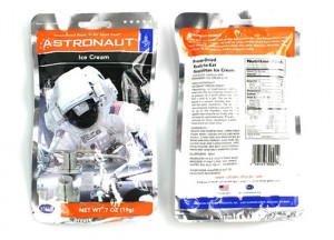  Neopolitan Space Ice Cream. Astronauts Freeze-dried ice cream.