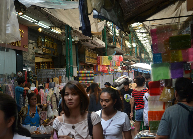 Textile Shopping, Sampeng Market, Little India Bangkok, Southeast Asia