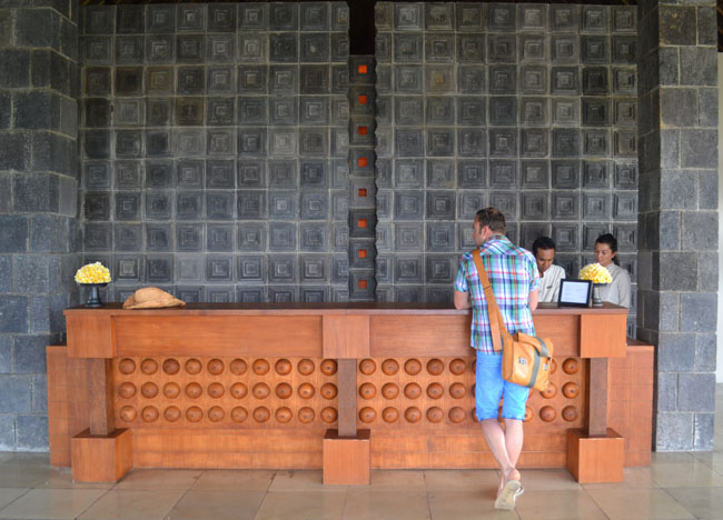 Reception Desk, Wedding at Alila Ubud, Married in Bali Indonesia