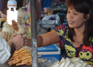 Moo Ping Pork, Eating at JJ Market Bangkok, Chatuchak Weekend Shopping