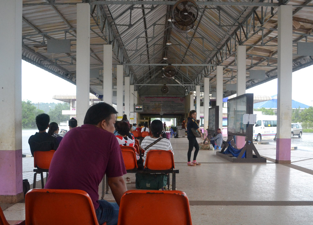 Chong Mek Bus Terminal Pakse to Bangkok by Bus, Laos to Thailand, Asia,