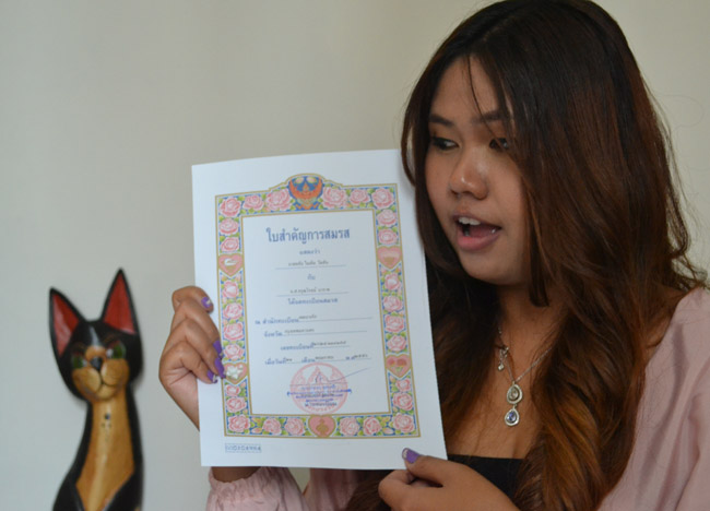Thai Marriage Certificate for Legal Marriage in Bangkok Thailand Khet