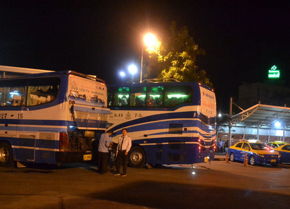 Stop Break at Korat, Pakse to Bangkok by Bus, Laos to Thailand, Asia