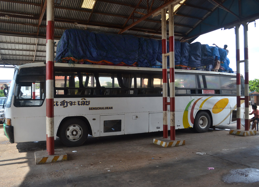 Lao Local Bus, Savannakhet to Pakse by Bus, Travel in Southern Laos