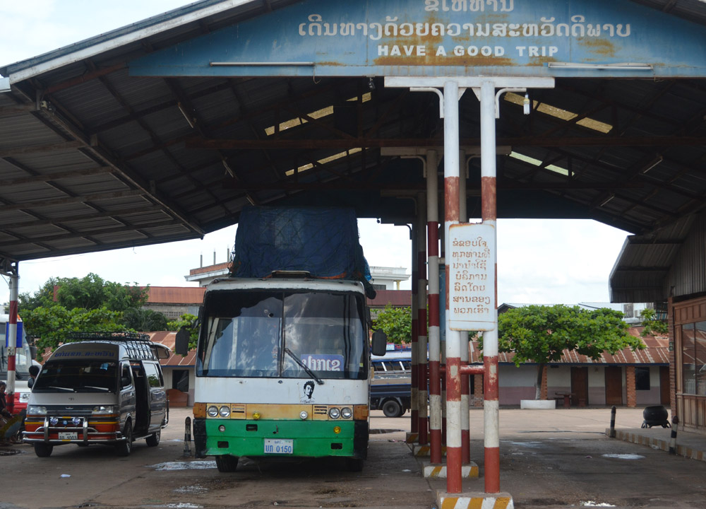 Bus Station, Savannakhet to Pakse by Bus, Travel in Southern Laos