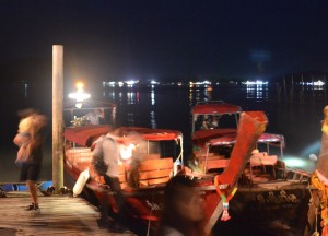 Long-Tail Boats at Laem Hin Pier, Village Coconut Island Resort Phuket