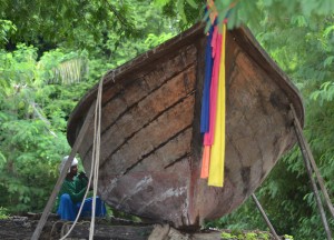Fixing Wooden Boat, Village Coconut Island Resort Phuket Hotel Review