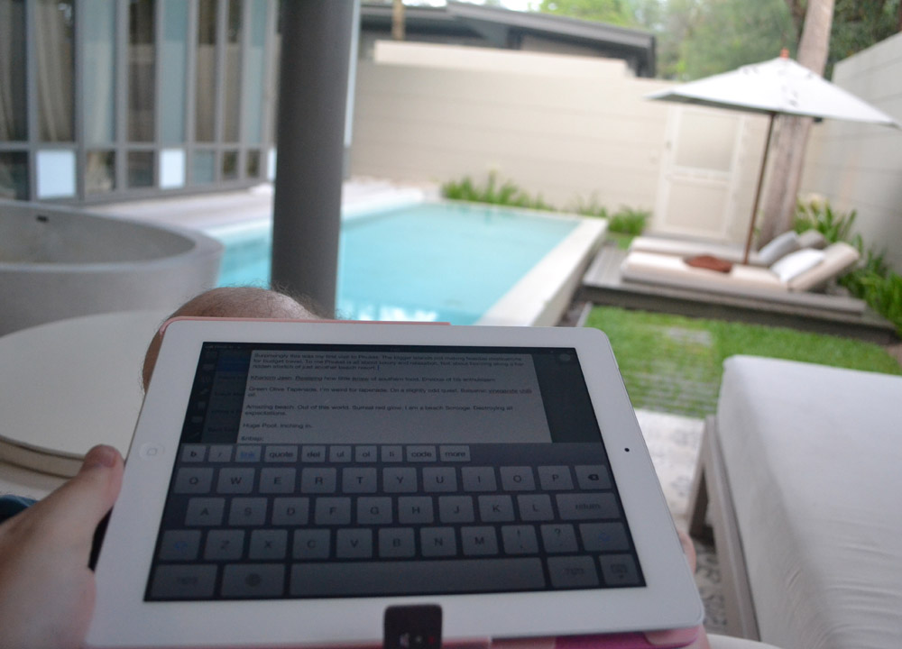 Touch Screen Keyboard, Travel Blogging with Ipad, Tablets, Southeast Asia