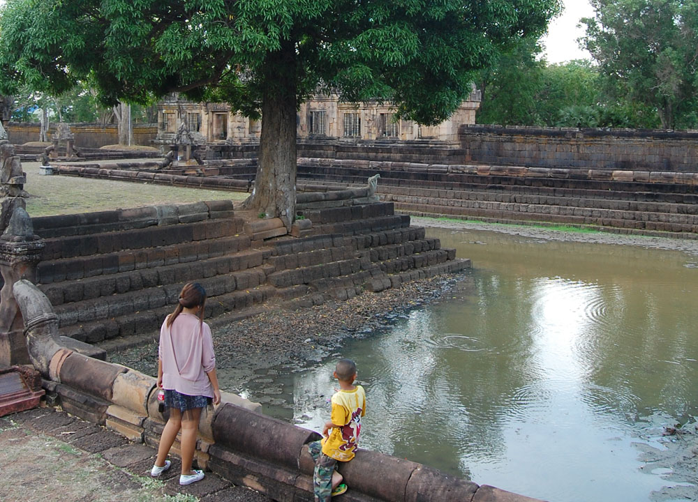 Barai Reservoirs at Muang Tam Temple near Phanom Rung, Khmer Temples