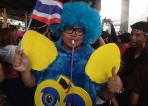 Asoke Furby Protester, Are Bangkok Protests Safe for Tourists, Travel?