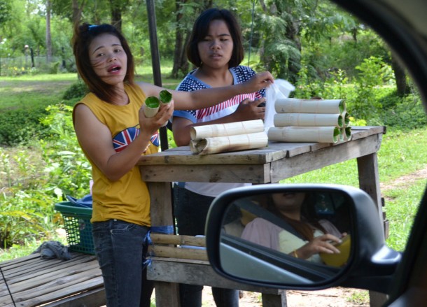 Bamboo Sticky Rice, Sweet Thai Desserts in Thailand, Southeast Asia