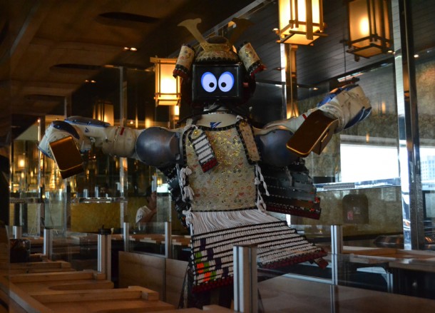 Cute Robot Waiter, Hajime Robot Restaurant, Bangkok, Japanese Yakiniku Barbecue