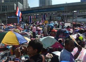 View Towards Skytrain, Simplifying Bangkok Protests, Expat Living in Bangkok