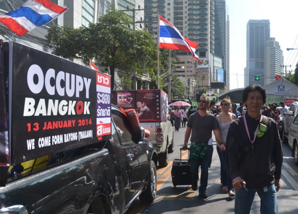 Occupy Bangkok 2014, Protests in Central Bangkok Shutdown Bangkok