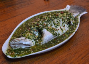 Steamed Seabass Lemon and Chilli, Super 81 Restaurant Mandalay, Best Restaurants Myanmar