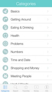 Choose your Category of Interest, Thai Language App for Travellers