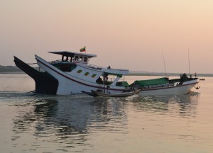 Weird Looking Boats, Bagan to Mandalay by Boat, Irrawaddy River Cruise