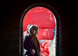 Hiding in Battlement Towers, Great Wall of China in Winter, Beijing Badaling